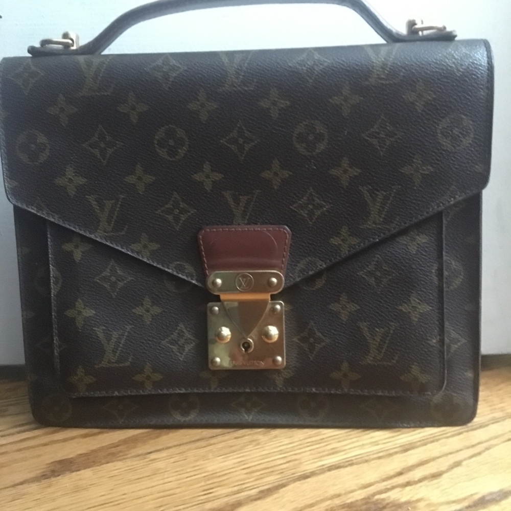 Louis Vuitton Monceau Brown Monogram Leather
